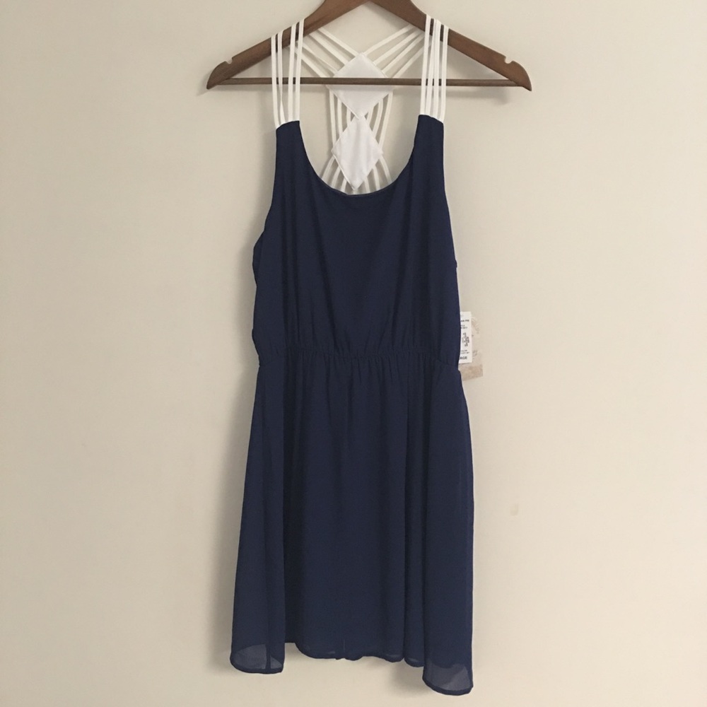Soulmates Blue and White Dress